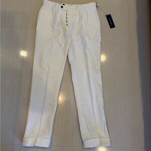 NWT Men's Suitsupply Richmond Trousers Off White 32S